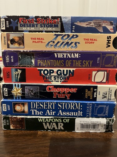 Vhs lot war military planes - lot,